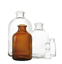 30 ml injectieflacon, amber, type 3 geblazen glas