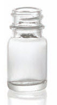 10/15 ml diagnosefles, helder, type 1 geblazen glas